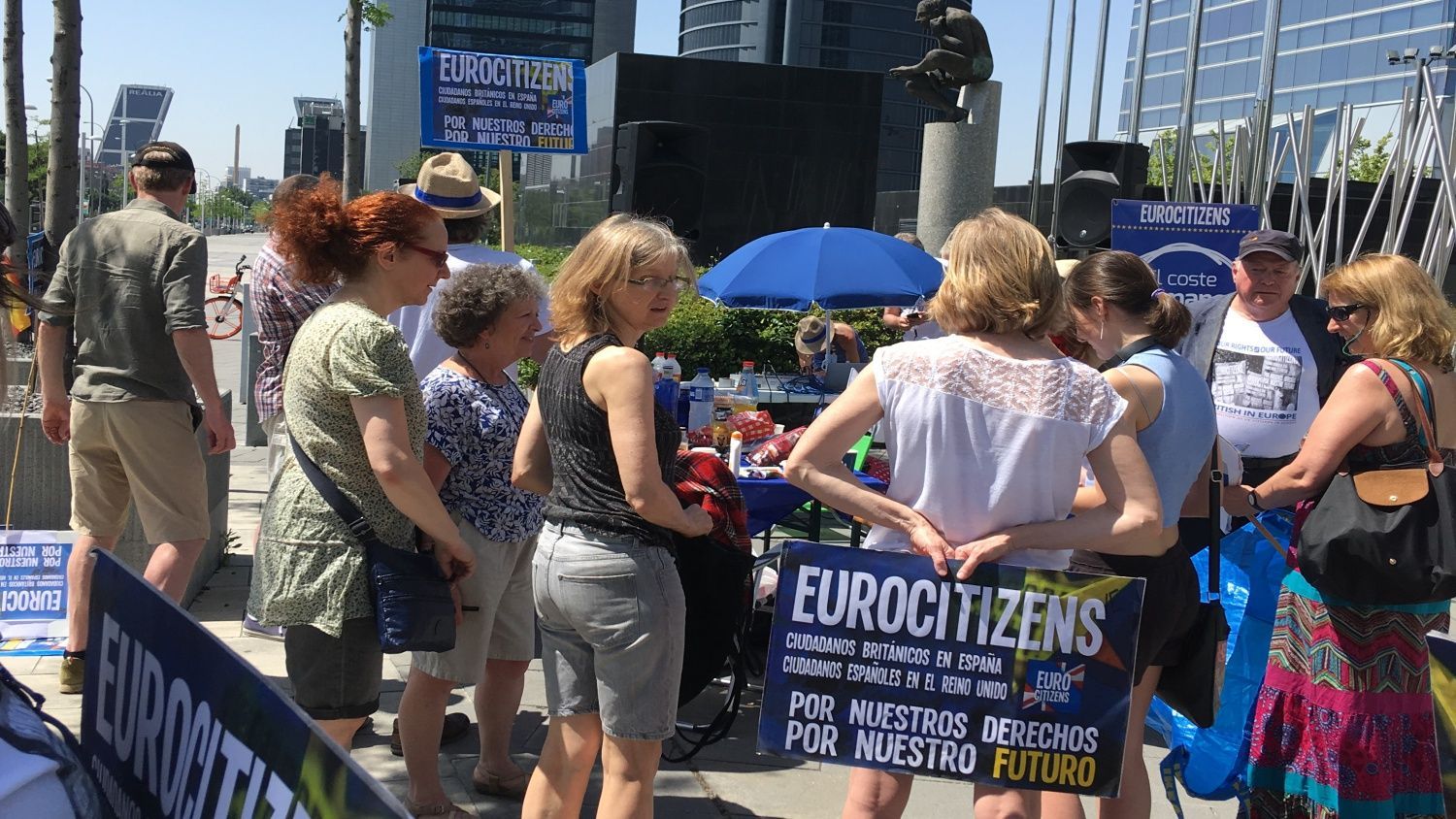 Concentración anti-Brexit, en Madrid