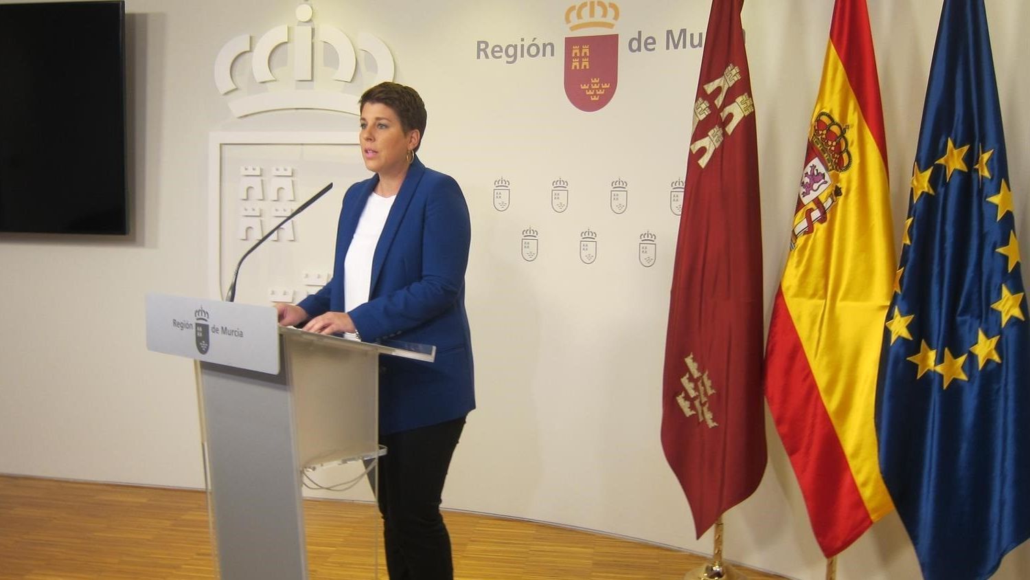 Noelia Arroyo, portavoz del Gobierno de la Región de Murcia