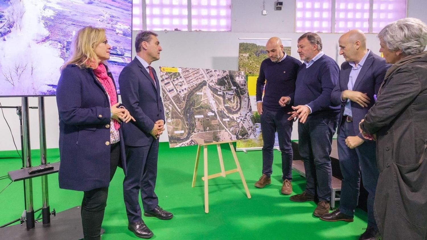 Acto de entrega al Ayuntamiento de Cuenca de las obras de mejora de la confluencia de los ríos Júcar y Moscas.