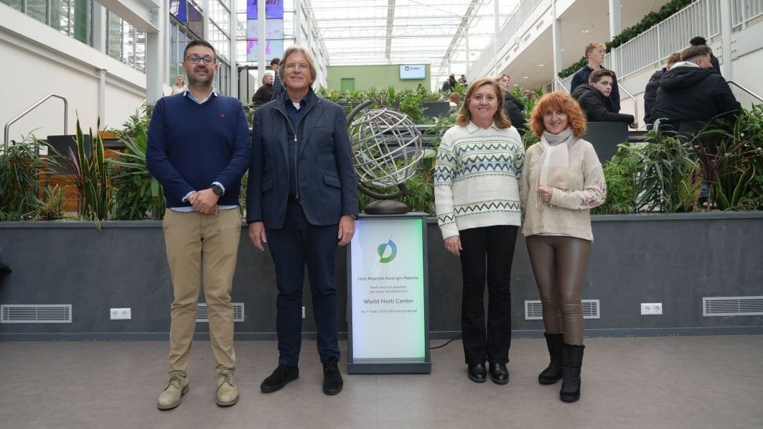 Un momento de la visita de la consejera de Educación a Países Bajos.