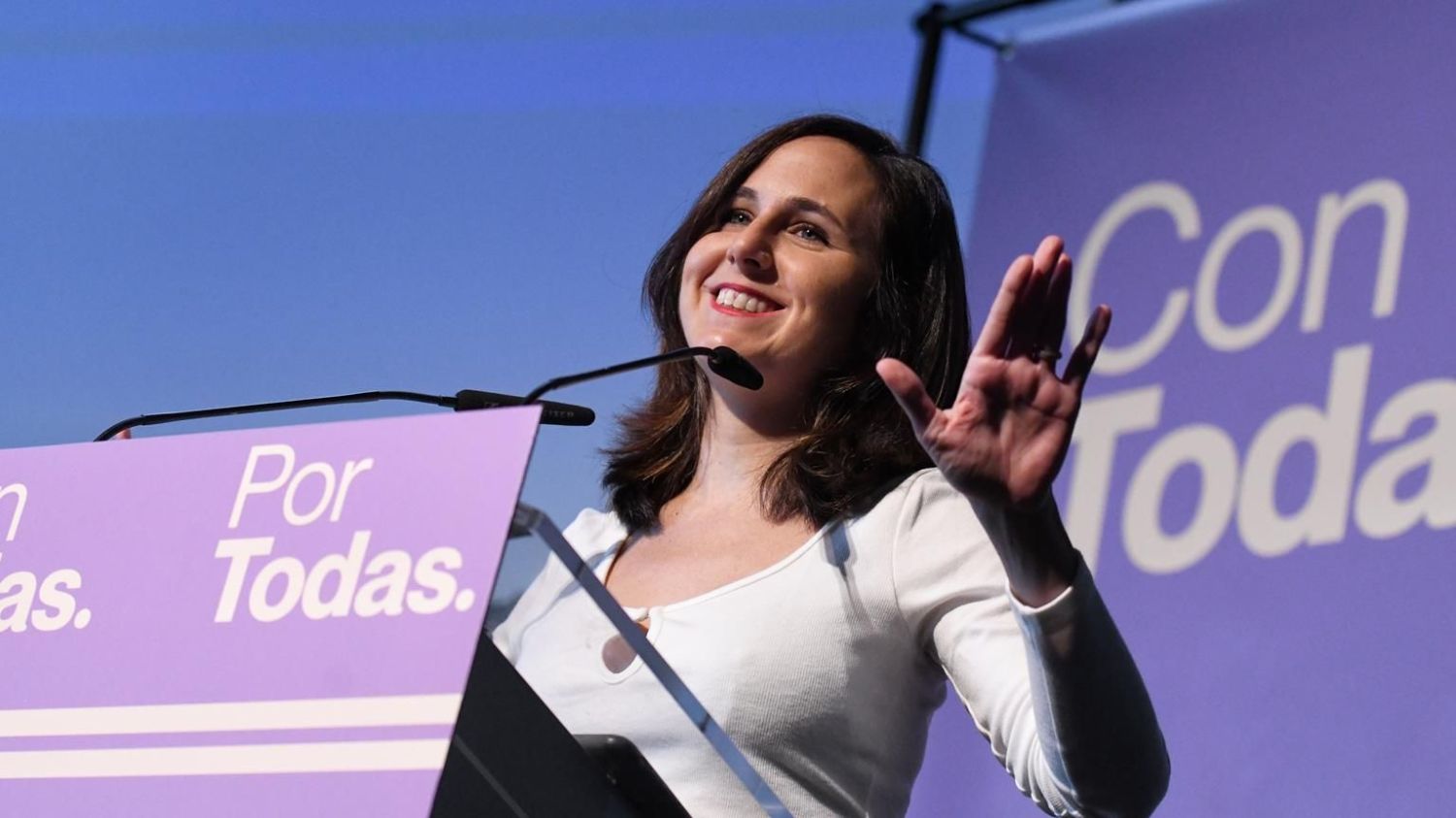 La secretaria general de Podemos y ministra de Derechos Sociales y Agenda 2030, Ione Belarra.