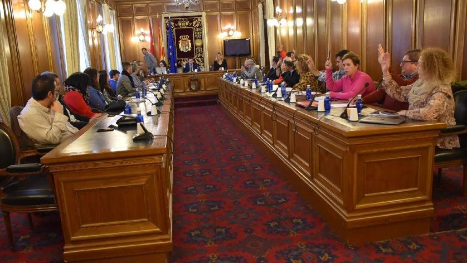 Una imagen del pleno extraordinario de la Diputación de Cuenca.