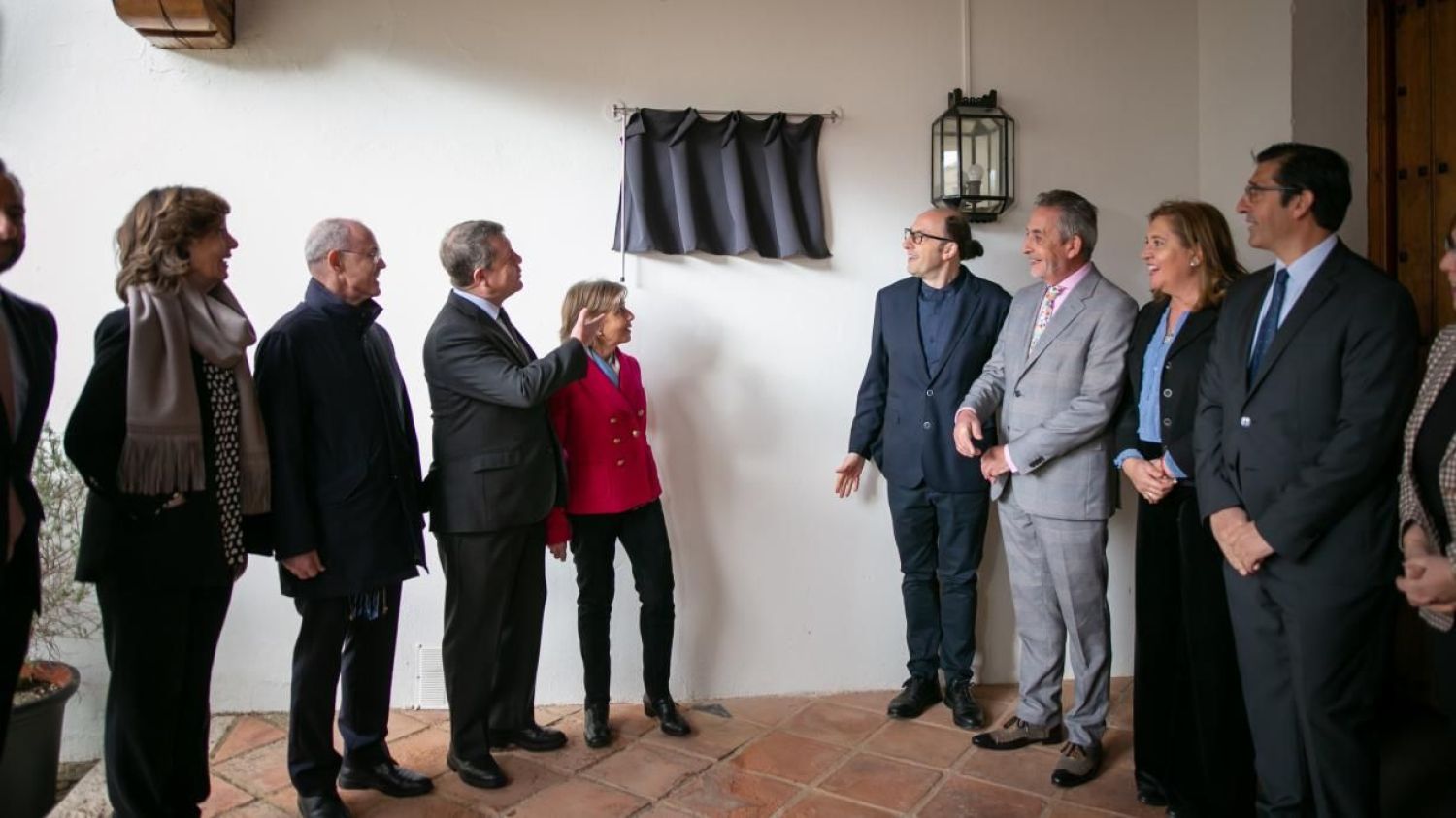 Un momento de la inauguración del Museo Gregorio Prieto, en Valdepeñas.