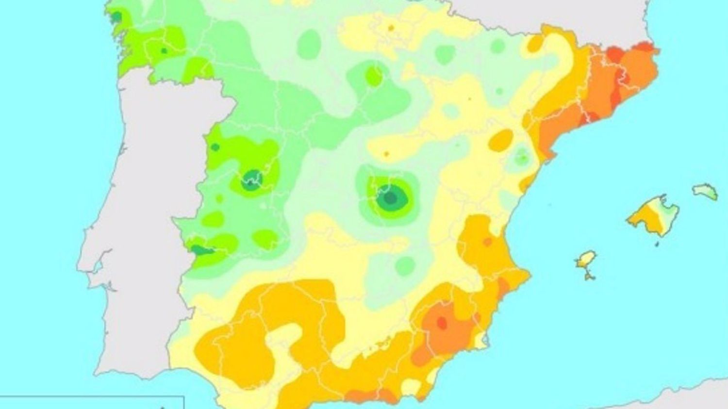 Las lluvias acumuladas en el primer cuatrimestre del año hidrológico superan en un 1% el valor normal para el periodo de referencia.