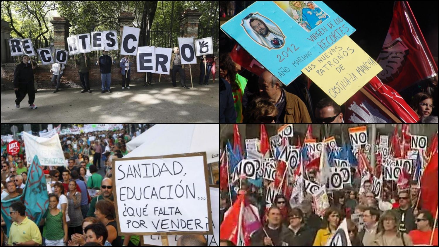 Manifestaciones contra los recortes del Gobierno del PP en Castilla-La Mancha entre los años 2011 y 2015.