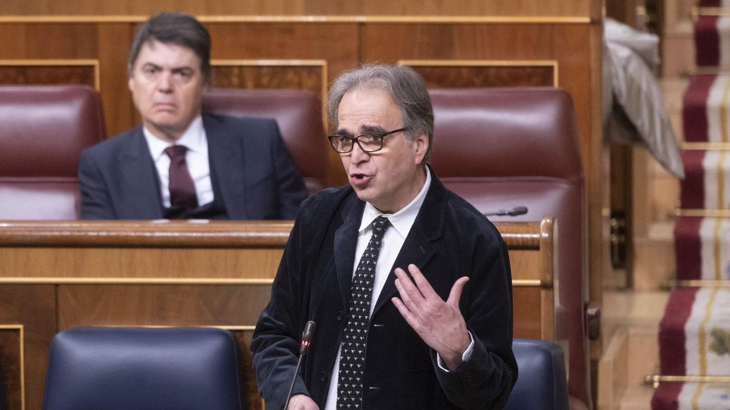 El ministro de Universidades, Joan Subirats, interviene durante una sesión plenaria en el Congreso de los Diputados.