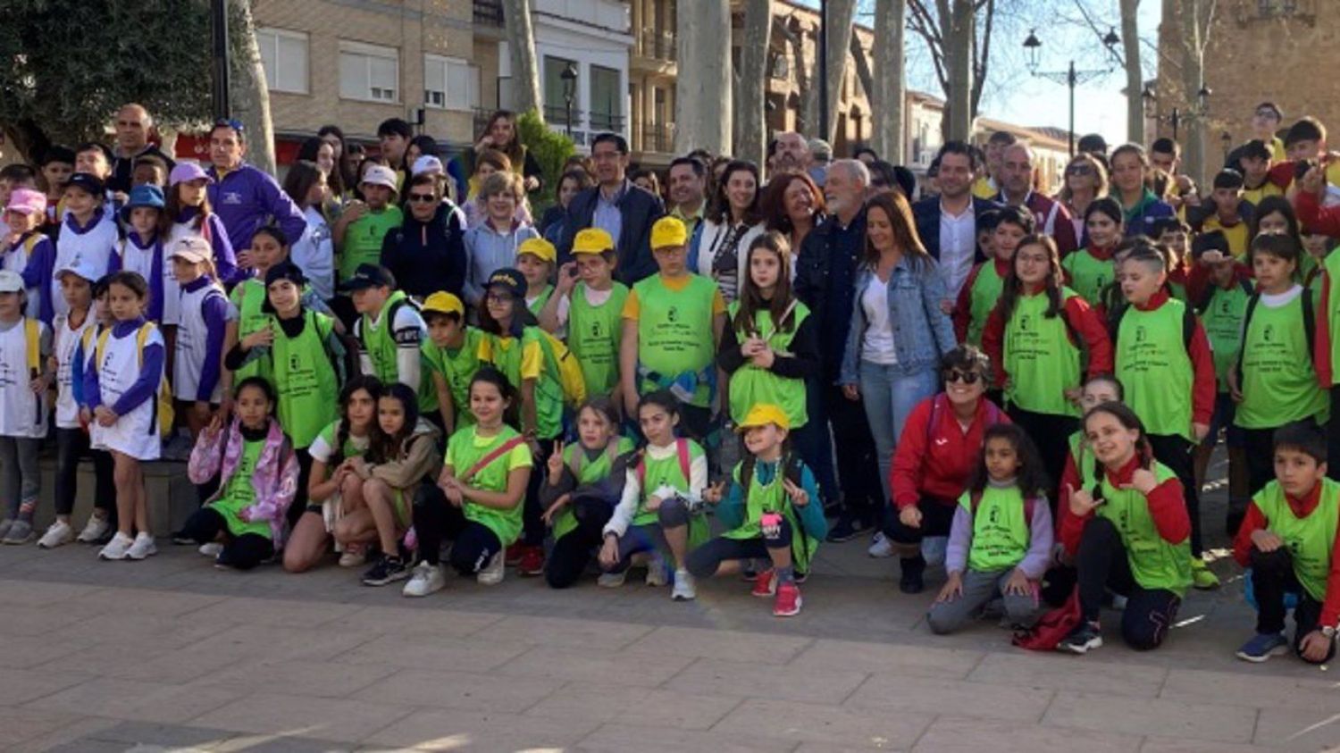 Caballero en Argamasilla de Alba en la presentación de la carrera de orientación.