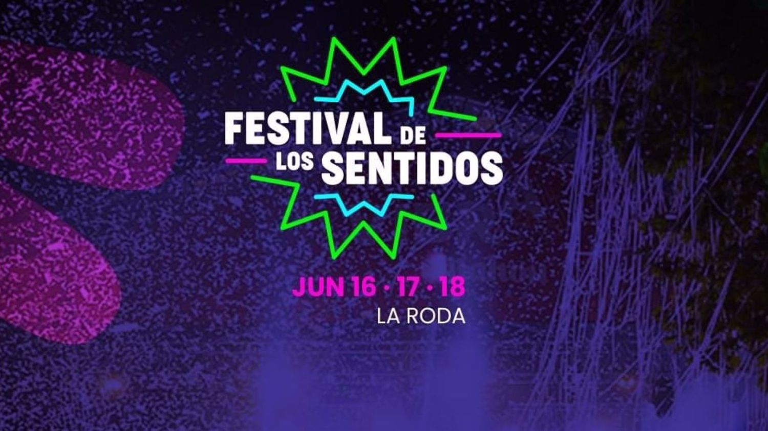 Cartel del Festival de los sentidos.