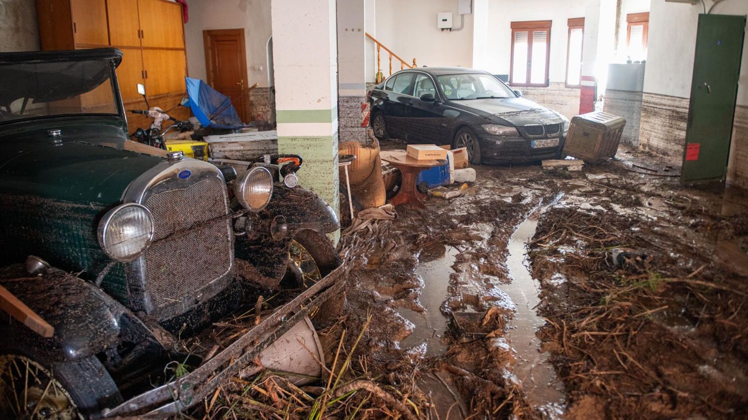 Interior de una casa afectada por la DANA, a 31 de octubre de 2024, en Letur, Albacete